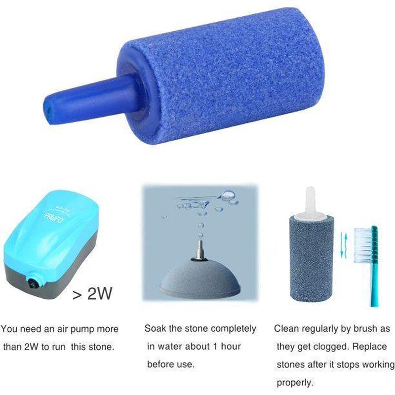 Fovien Small Air Stone Bubble Stone Diffuser Bubbler Airstones for Aquarium Fish Tank and Pump Blue 12 Animals & Pet Supplies > Pet Supplies > Fish Supplies > Aquarium Air Stones & Diffusers Fovien