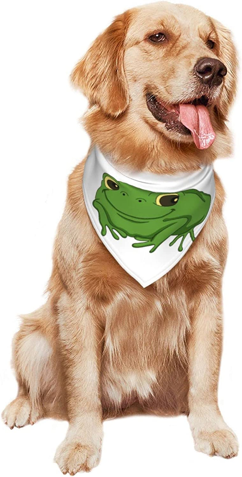 Cute Little Toad Pet Dog and Cat Decorative Triangle Scarf,Dog Bandana,Breathable and Stain Resistant. Animals & Pet Supplies > Pet Supplies > Dog Supplies > Dog Apparel ZALTAS