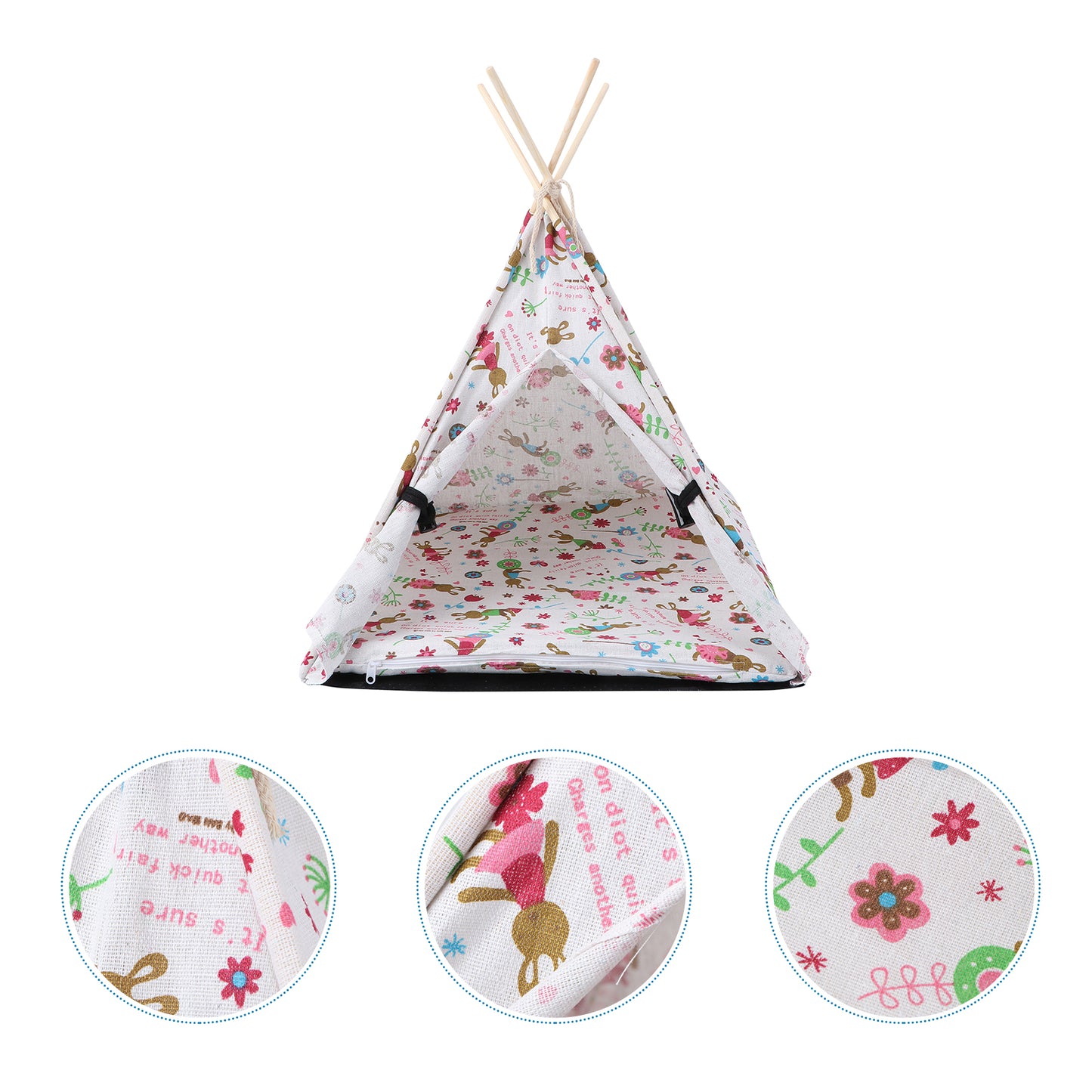 NUOLUX 1Pc Pet Shelter Pet Triangle Tent Dog Bed House Folding House Portable Pet Tent Animals & Pet Supplies > Pet Supplies > Dog Supplies > Dog Houses NUOLUX