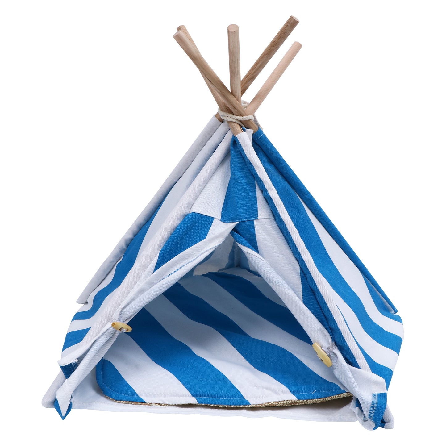 NUOLUX Foldable Pet Cat Indoor Tent Puppy Dog Tent Sleeping House Pet Bed Accessories Animals & Pet Supplies > Pet Supplies > Dog Supplies > Dog Houses NUOLUX 43X43X53CM Blue