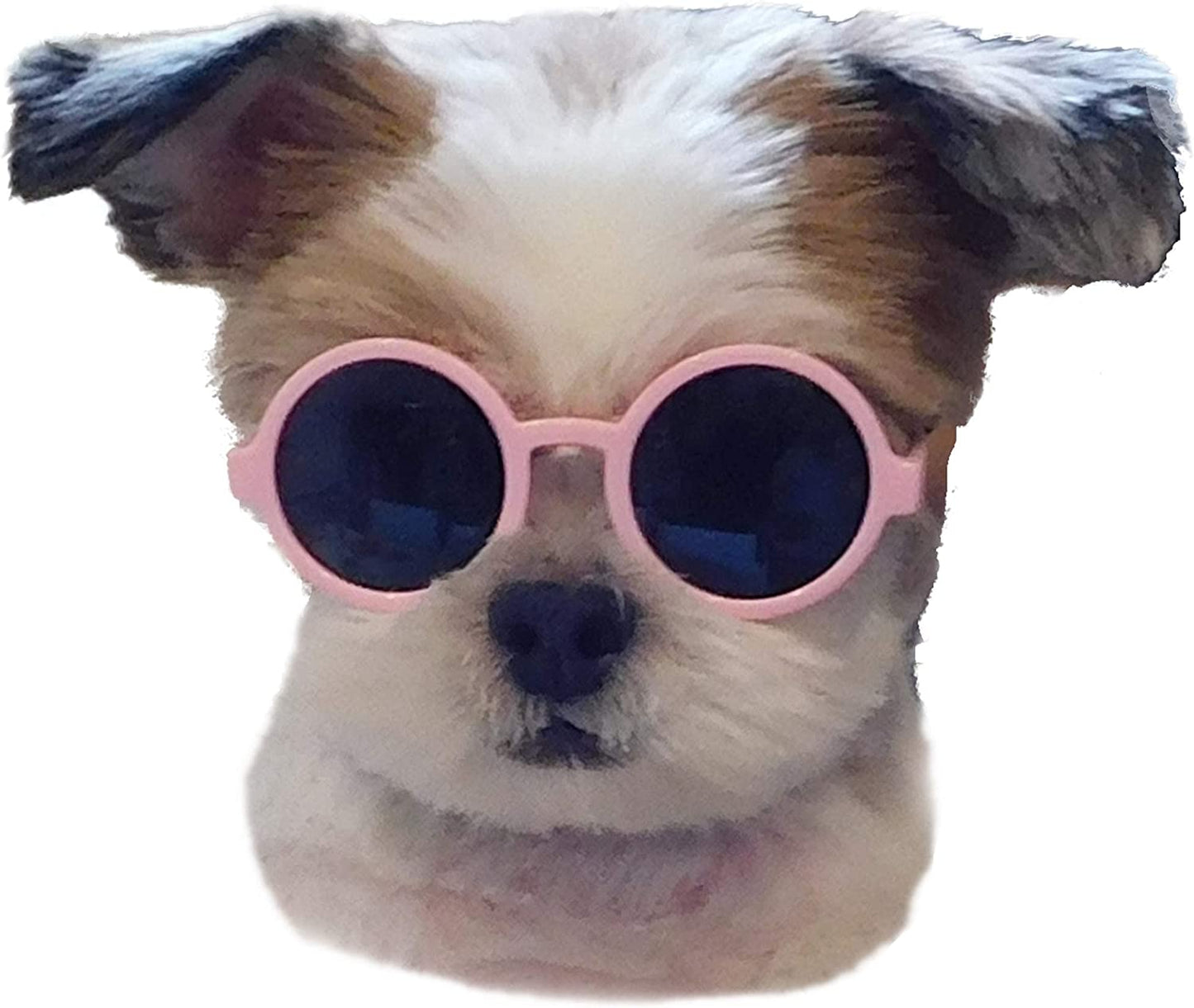 G016 Dog Pet round Sunglasses Goggles for Small Dogs up to 15Lbs (Black) Animals & Pet Supplies > Pet Supplies > Dog Supplies > Dog Apparel Style Vault Pink
