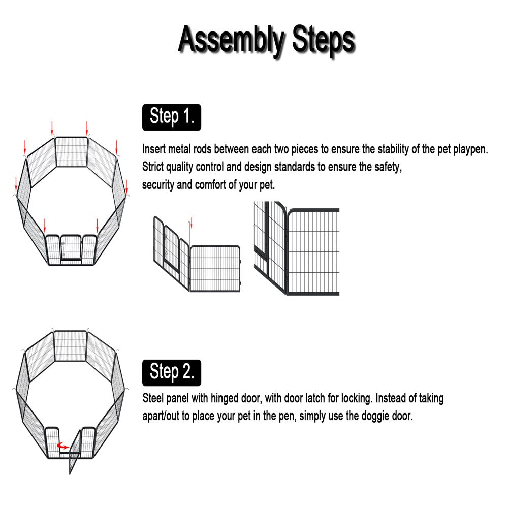 BORKE High Quality Wholesale Cheap Best Large Indoor Metal Puppy Dog Run Fence / Iron Pet Dog Playpen Animals & Pet Supplies > Pet Supplies > Dog Supplies > Dog Kennels & Runs BORKE