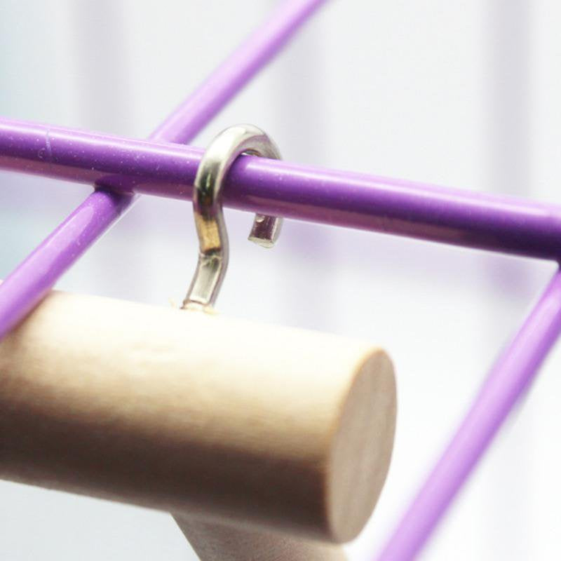 Funny Wooden Bird Toy Mirror Fun Toys for Parrots Cockatiel Small Birds Parrot Toys Pet Parrots Climb Accessories Animals & Pet Supplies > Pet Supplies > Bird Supplies > Bird Toys Pretty Comy