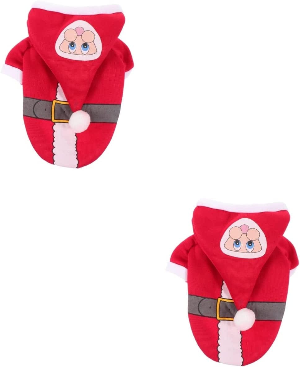 Balacoo 1Pc Cat Jacket Vest Kitten Christmas Warm Photo Winter Cosplay Dress Pet Apparel Festival Large Outfits Dogs Santa M Dog Cats up Red Party Cold-Proof Clothing Windproof Coat Animals & Pet Supplies > Pet Supplies > Dog Supplies > Dog Apparel Balacoo Redx2pcs 15X20CMx2pcs