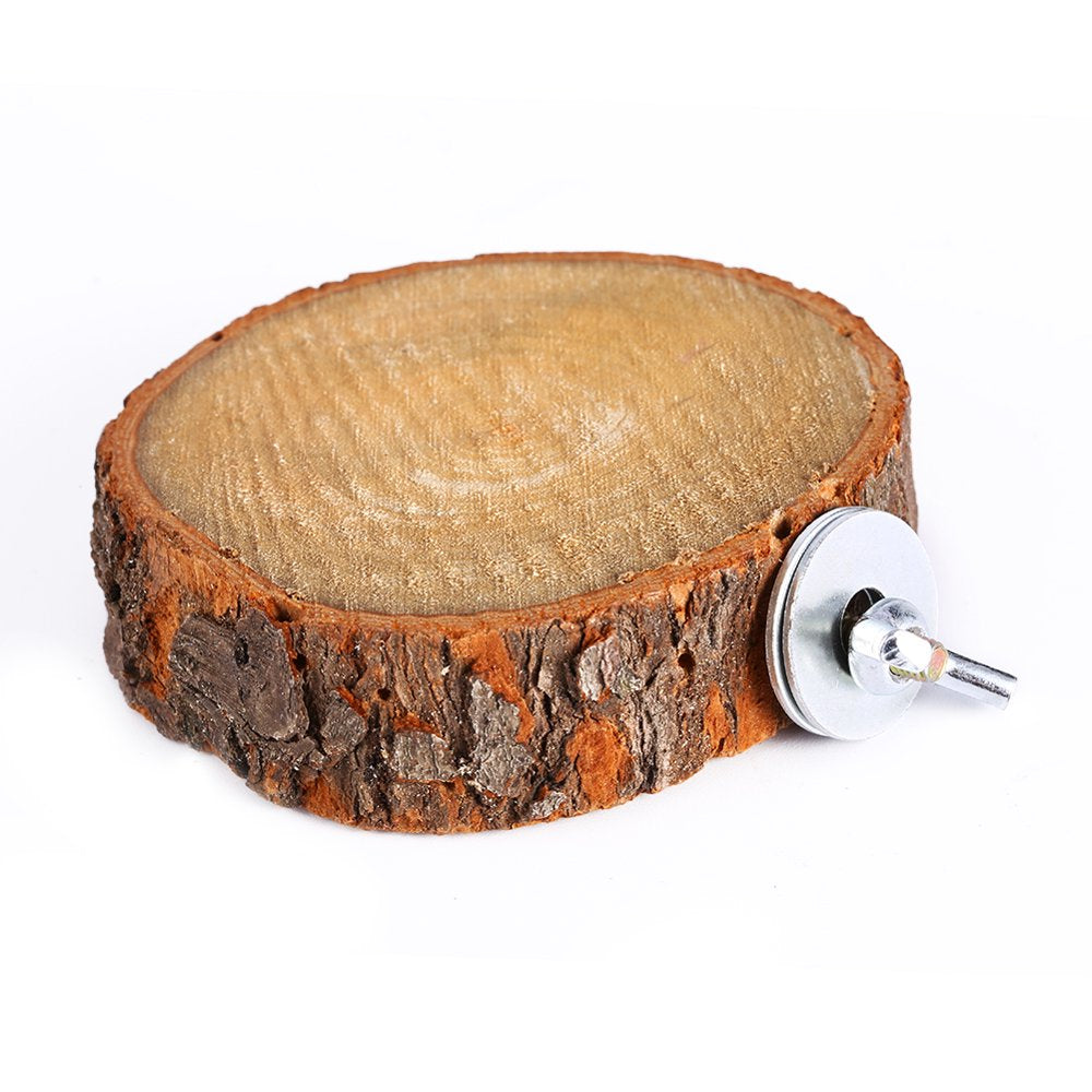 Parrot Pet Bird Cage Chew Toy Natural Wood Stand Platform for Parakeet Cockatiel,5-7Cm Animals & Pet Supplies > Pet Supplies > Bird Supplies > Bird Toys Cergrey