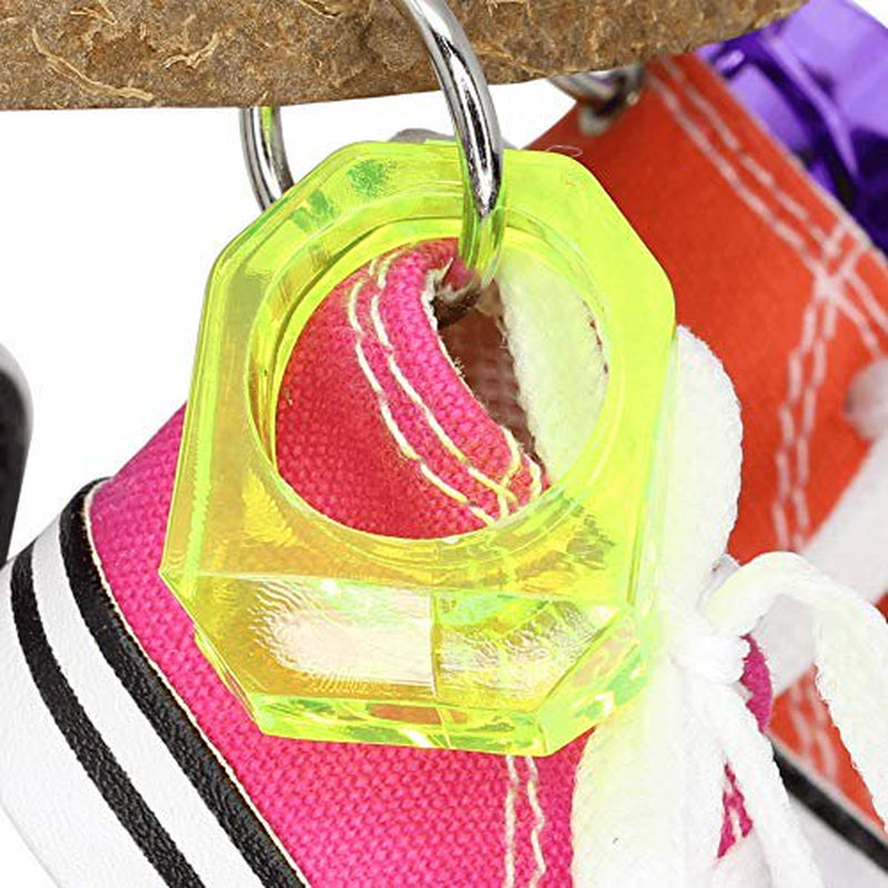Bonka Bird Toys 1504 Coco Sneaker Bird Toy Parrot Cage Toys Cages African Grey Cockatoo Macaw Conure Animals & Pet Supplies > Pet Supplies > Bird Supplies > Bird Gyms & Playstands Bonka Bird Toys