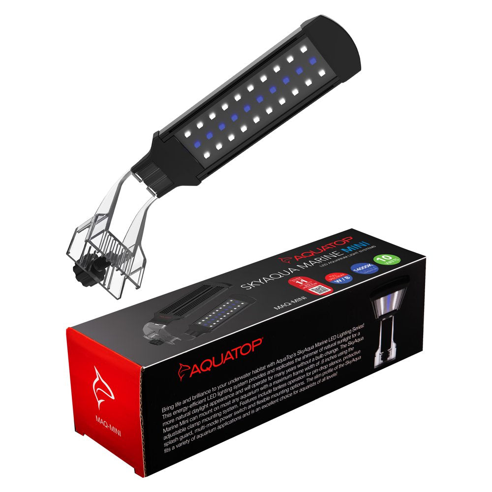 AQUATOP 10" Skyaqua Marine Mini LED Salt Water Aquarium Light MAQ-MINI Animals & Pet Supplies > Pet Supplies > Fish Supplies > Aquarium Lighting Aquatop