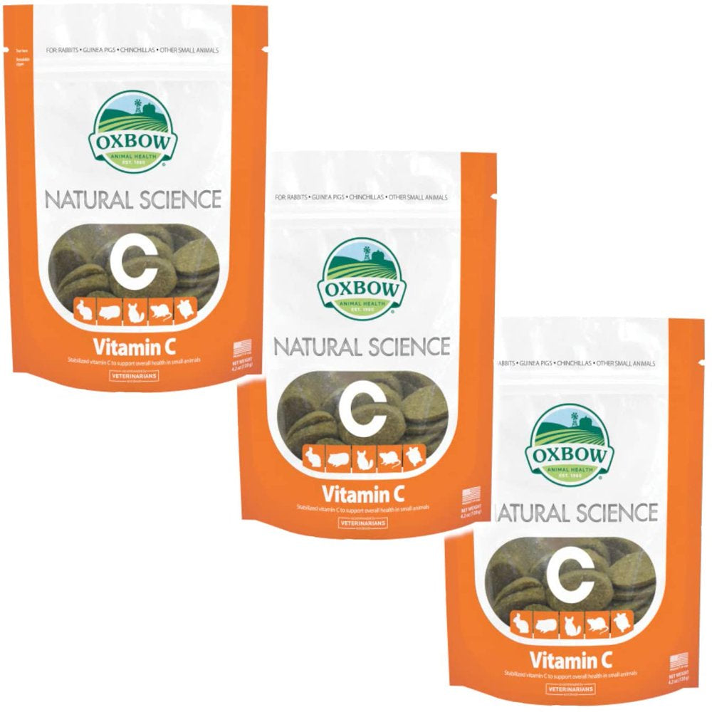 Oxbow Natural Science Small Animal Vitamin C Supplement, 60 Count Animals & Pet Supplies > Pet Supplies > Small Animal Supplies > Small Animal Food Oxbow