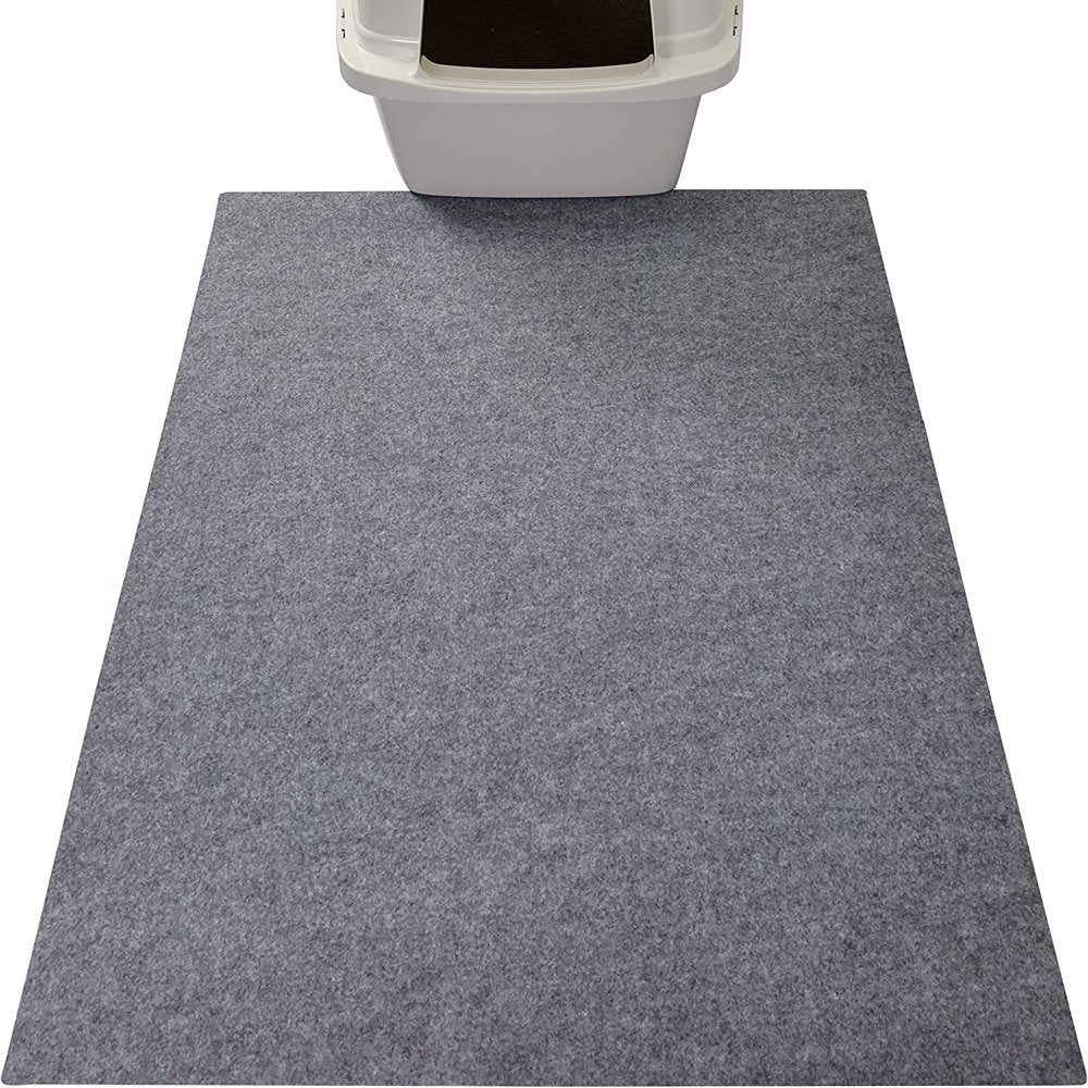 Drymate Original Cat Litter Mat, Contains Mess from Box for Cleaner Floors, Urine-Proof, Soft on Kitty Paws -Absorbent/Waterproof- Machine Washable, Durable (USA Made) Animals & Pet Supplies > Pet Supplies > Cat Supplies > Cat Litter Box Mats Drymate Extra Large (29" x 36") Light Grey 
