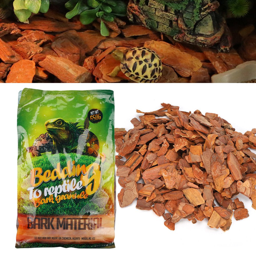 Reptile Reptiles Bedding Insects Spiders 650G/Bag Forest Terrain Bark Fine Chips Natural Wood Log Terrain Substrate for Reptilessmall Particles Animals & Pet Supplies > Pet Supplies > Reptile & Amphibian Supplies > Reptile & Amphibian Substrates LYUMO