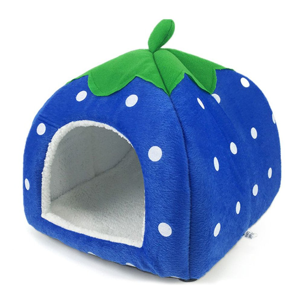 Strawberry Mongolian Dog Kennel Green Leaf Handle Dog Strawberry Bed Cat Collapsible Puppy House Animals & Pet Supplies > Pet Supplies > Dog Supplies > Dog Houses Robot-GxG