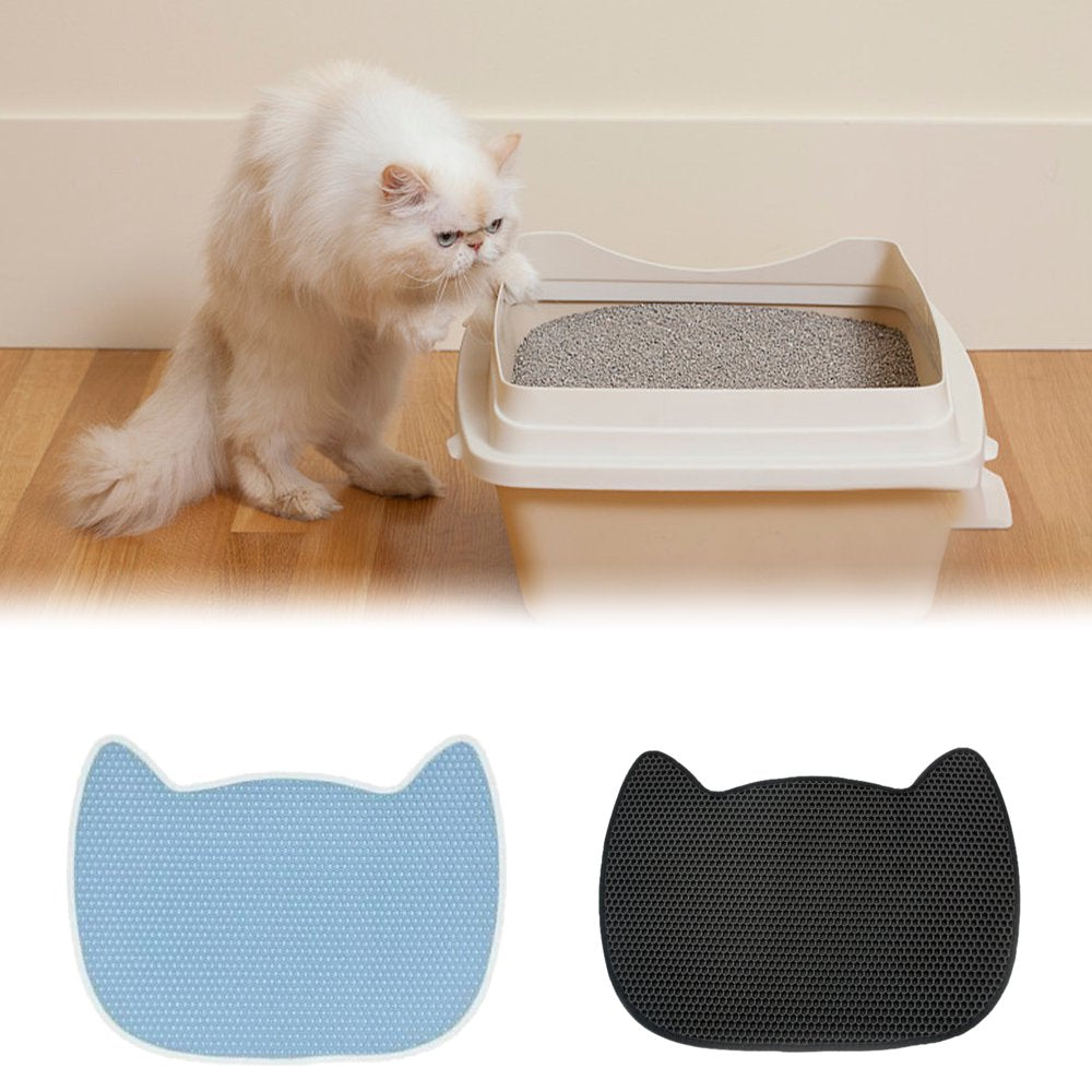 Viugreum Cat Litter Trapping Mat, Waterproof Litter Trapper Pad, Honeycomb Double-Layer Litter Pad, Foldable Cat Mat for Litter Box Animals & Pet Supplies > Pet Supplies > Cat Supplies > Cat Litter Box Mats Viugreum