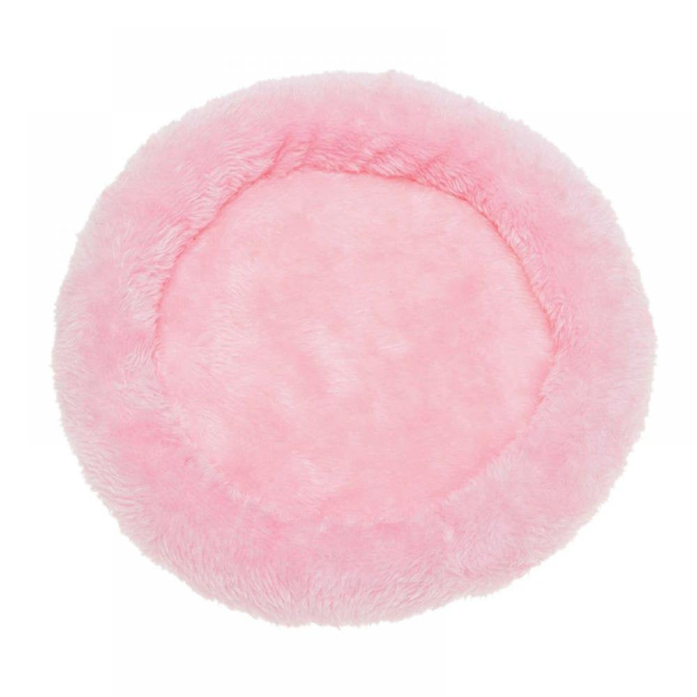 MELLCO Small Pet round Soft Fleece Bed, Winter Warm Fleece Hamsters House round Anti-Skid Sleeping Mat for Gerbils Chinchillas Squirrel Hedgehog Guinea Pigs Small Animals - Coffee - L Animals & Pet Supplies > Pet Supplies > Small Animal Supplies > Small Animal Bedding MELLCO L Pink