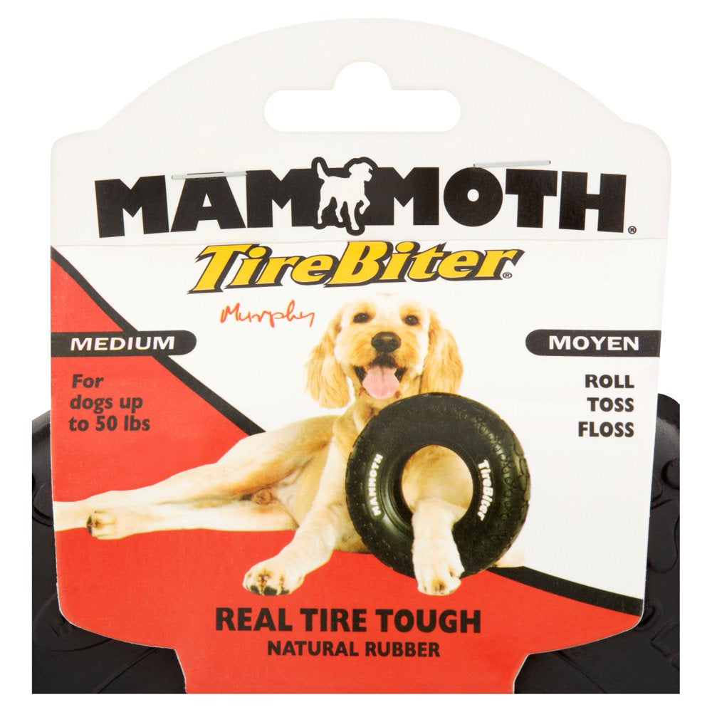 Mammoth Tirebiter Rubber Tire Dog Toy, Medium, 8" Animals & Pet Supplies > Pet Supplies > Dog Supplies > Dog Toys PHILLIPS PET FOOD SUPPLY