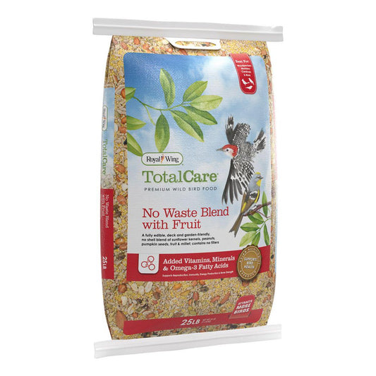 Royal Wing Total Care No Waste Blend with Fruit Wild Bird Food, 25 Lb. Animals & Pet Supplies > Pet Supplies > Bird Supplies > Bird Food Royal Wing Total Care   