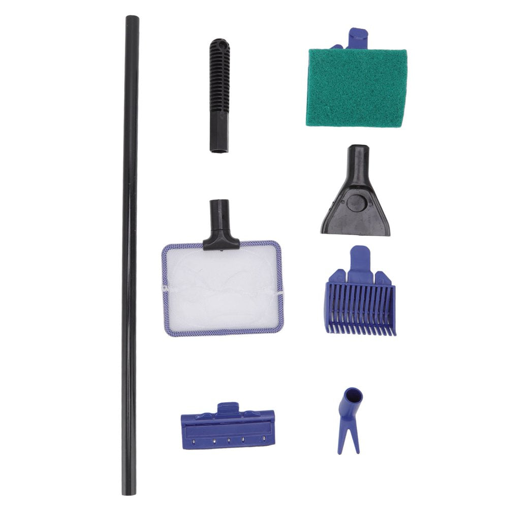 Aquarium Tool, Aquarium Kit Gravel Rake Moss Scraper Brush Fishnet with Support Pole for Aquarium Animals & Pet Supplies > Pet Supplies > Fish Supplies > Aquarium Fish Nets Spptty