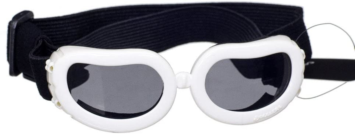 New Version Cocopet Adorable Dog Goggles Pet Sunglasses Eye Wear UV Protection Waterproof Sunglasses for Puppy Dogs Small Medium XS Pink Animals & Pet Supplies > Pet Supplies > Dog Supplies > Dog Apparel cocopet White