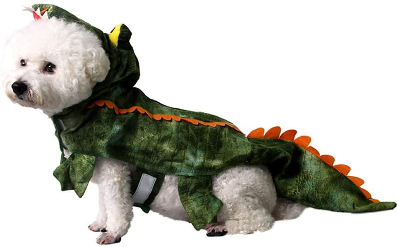 Bellaven Funny Dog Crocodile Costumes, Pet Halloween Alligator Cosplay Dress, Adorable Cat Apparel Animal Warm Outfits Clothes Animals & Pet Supplies > Pet Supplies > Cat Supplies > Cat Apparel Bellaven