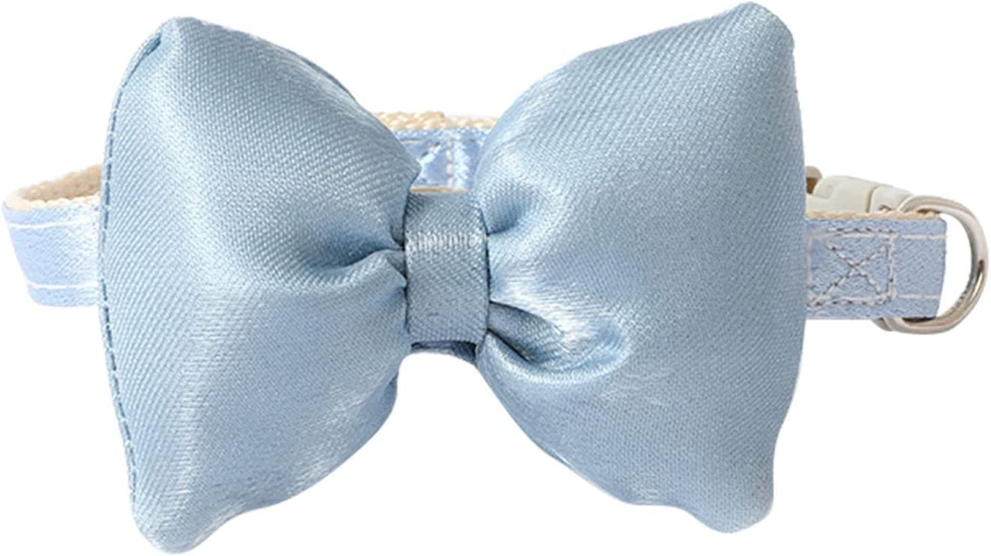 Cat Collars Bow Tie and Cute Charm Gentleman Plaid Collars Cat Supplies Pet Collar Soft Bell Animals & Pet Supplies > Pet Supplies > Dog Supplies > Dog Apparel TTBDWiian Blue One Size