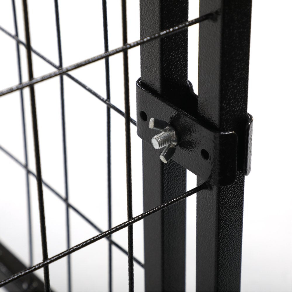 Senbabe Dog Fence for Indoor & Outdoor, Dog Kennel with Waterproof Cover Welded Wire, Black Animals & Pet Supplies > Pet Supplies > Dog Supplies > Dog Kennels & Runs Senbabe