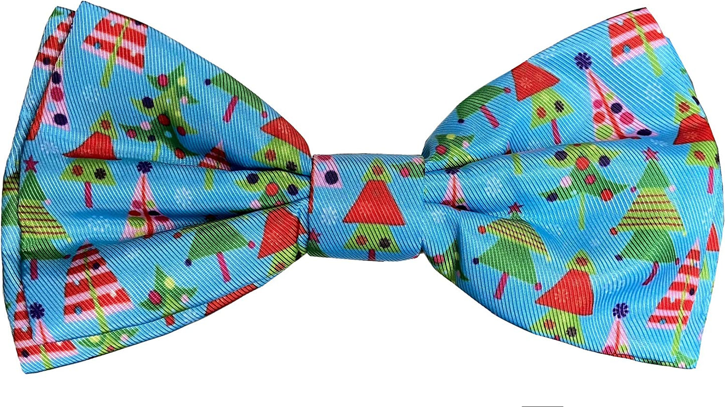 H&K Bow Tie for Pets | X-Mas Tree (Large) | Christmas Holiday Velcro Bow Tie Collar Attachment | Fun Bow Ties for Dogs & Cats | Cute, Comfortable, and Durable | Huxley & Kent Bow Tie Animals & Pet Supplies > Pet Supplies > Dog Supplies > Dog Apparel Huxley & Kent Extra-Large