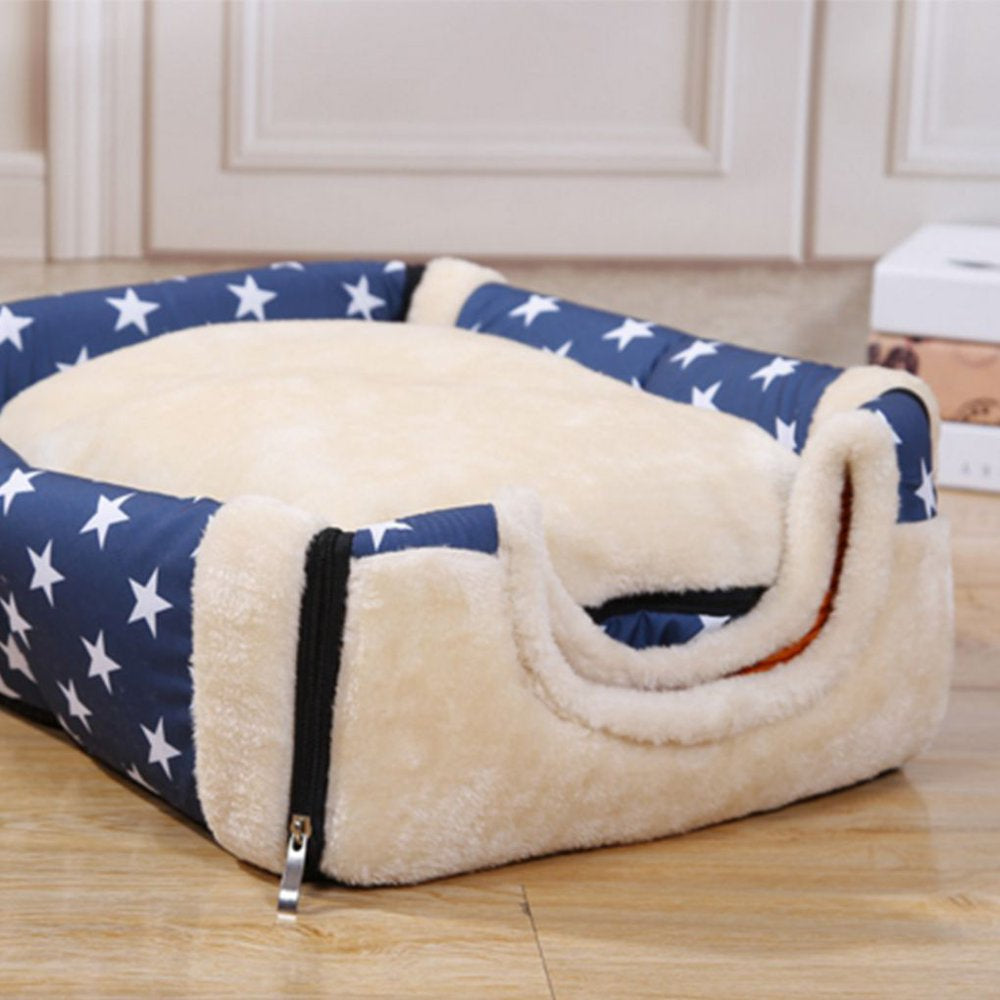 Dog House Kennel Nest with Mat Foldable Pet Dog Bed Cat Bed House for Small Medium Dogs Animals & Pet Supplies > Pet Supplies > Dog Supplies > Dog Houses Robot-GxG