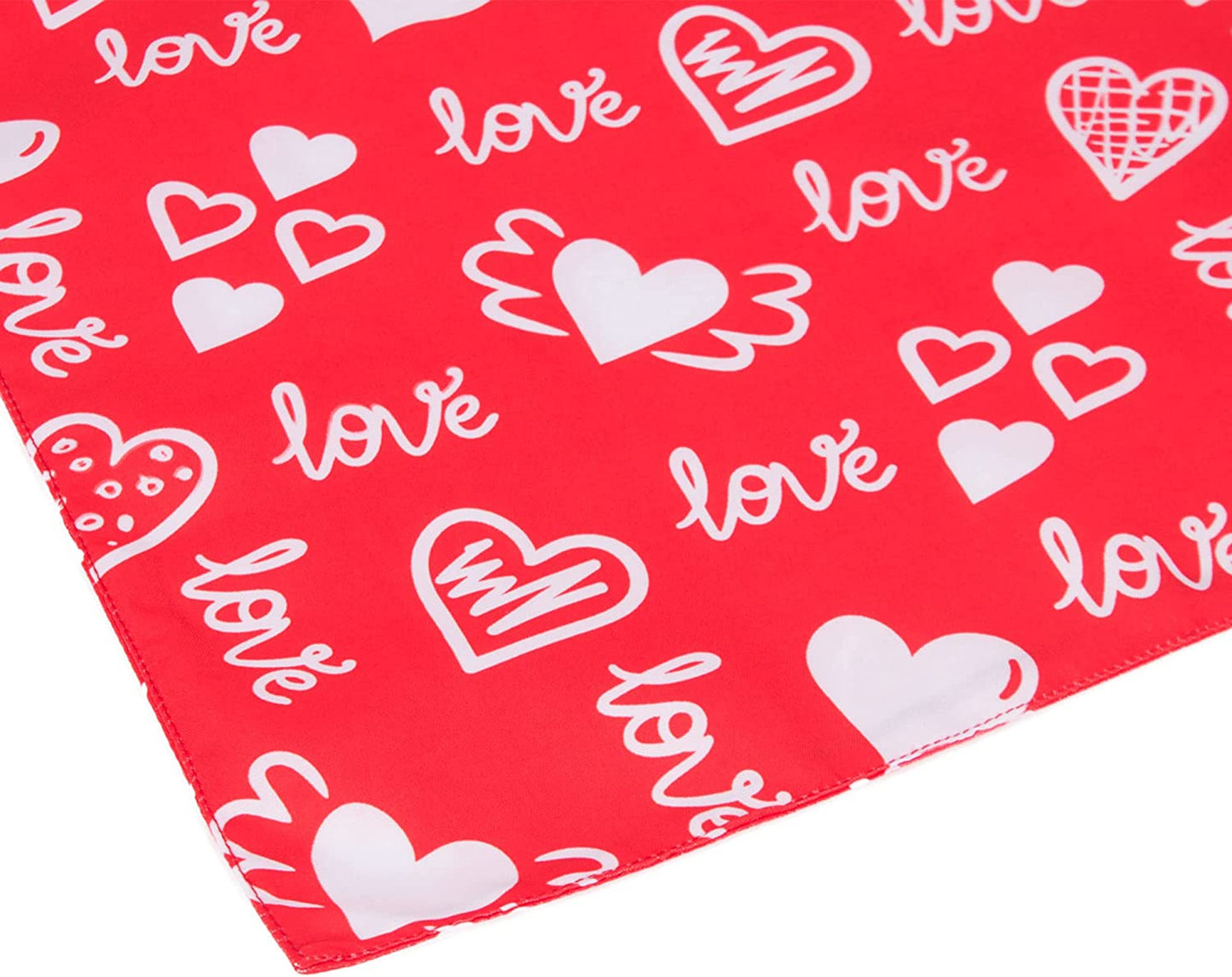 Adoggygo Valentine'S Day Dog Bandana, Multiple Sizes Offered, Reversible Triangle Dog Scarf Pet Bandana for Medium Large Dogs (Large, Red&Pink-2) Animals & Pet Supplies > Pet Supplies > Dog Supplies > Dog Apparel ADOGGYGO