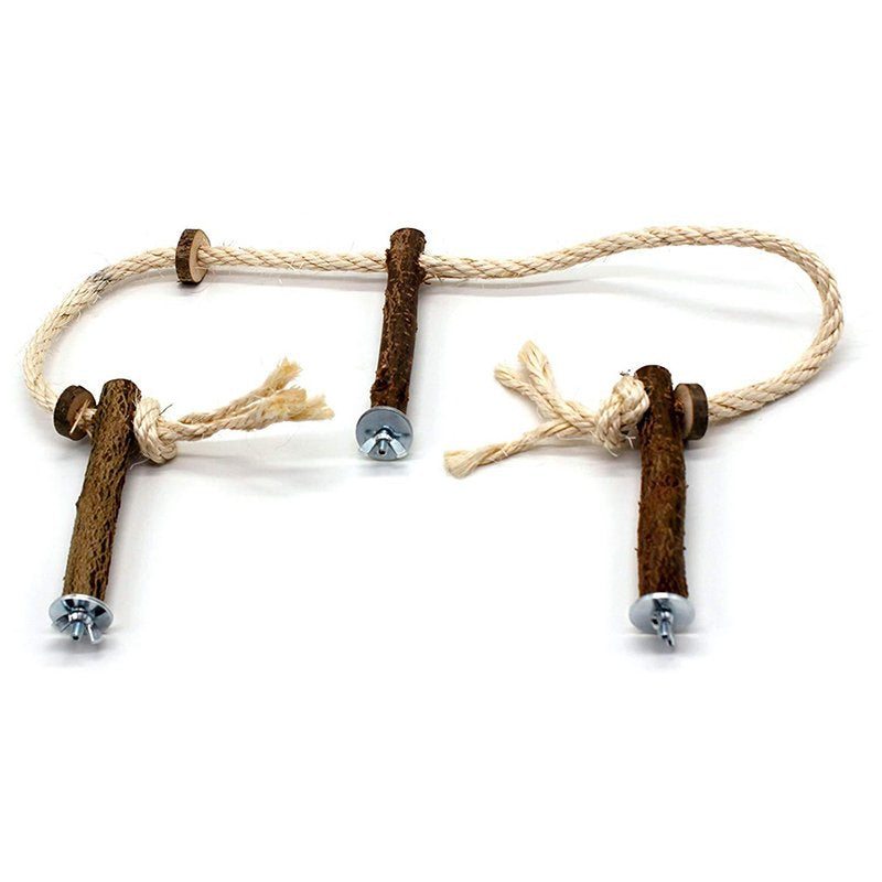 Pet Bird Parrot Cockatiel Stand Frame Parakeet Cage Ladder Climbing Hammock Animals & Pet Supplies > Pet Supplies > Bird Supplies > Bird Cages & Stands Hatiss