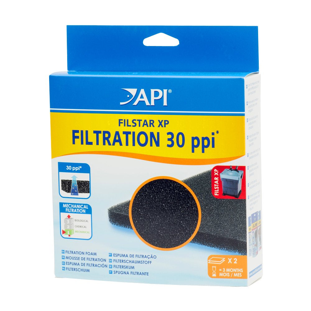 API Filstar Filtration Foam, Aquarium Canister Filter Filtration Pads, 2-Count Animals & Pet Supplies > Pet Supplies > Fish Supplies > Aquarium Filters Mars Fishcare