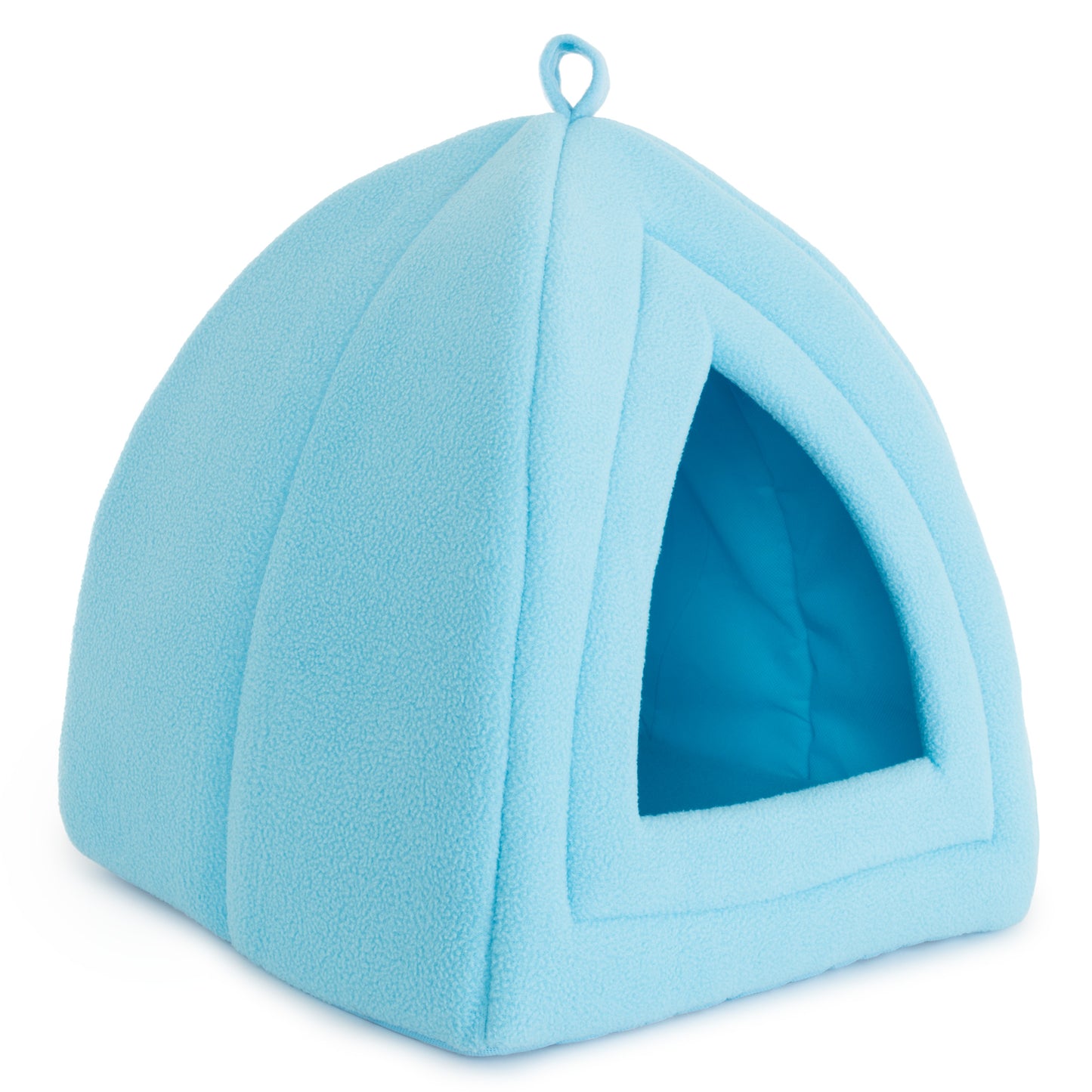Cat House – Cat Beds for Indoor Cats with Removable Foam Cushion – Comfortable Pet Tent for Kittens, Small Dogs and Aging Pets by Petmaker (Blue) Animals & Pet Supplies > Pet Supplies > Cat Supplies > Cat Beds Trademark Global LLC