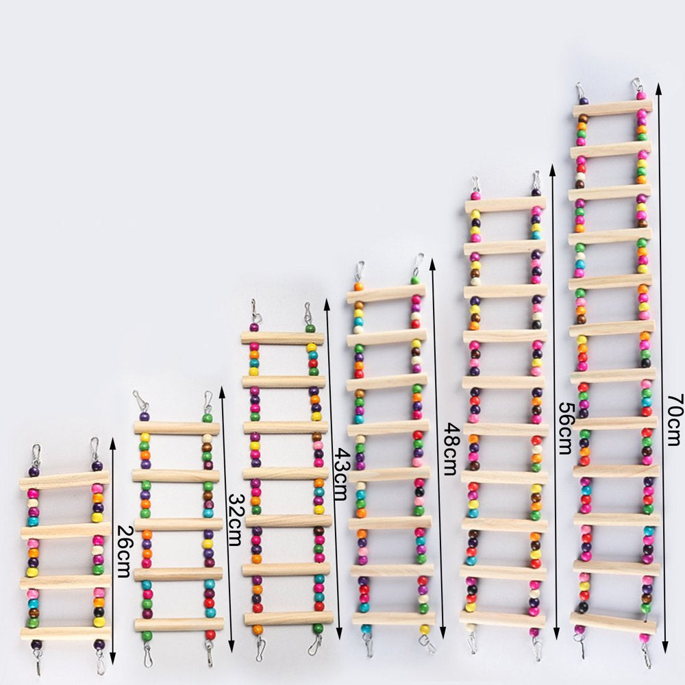 Pet Enjoy Bird Ladder with Colorful Beads,Parrot Crawling Rainbow Bridge Wooden Stand,Funny Perch Trainning Bird Swing Toys Animals & Pet Supplies > Pet Supplies > Bird Supplies > Bird Ladders & Perches Pet Enjoy