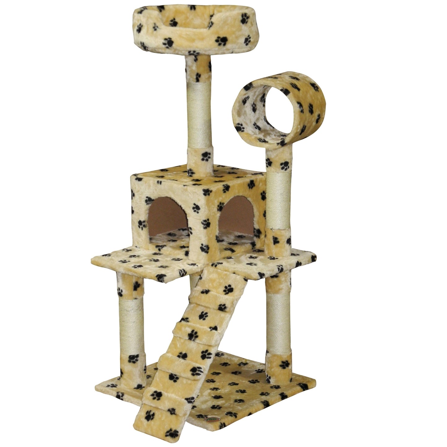 Go Pet Club F79 50 In. Cat Tree Condo House Furniture, Paw Print Animals & Pet Supplies > Pet Supplies > Cat Supplies > Cat Furniture Go Pet Club