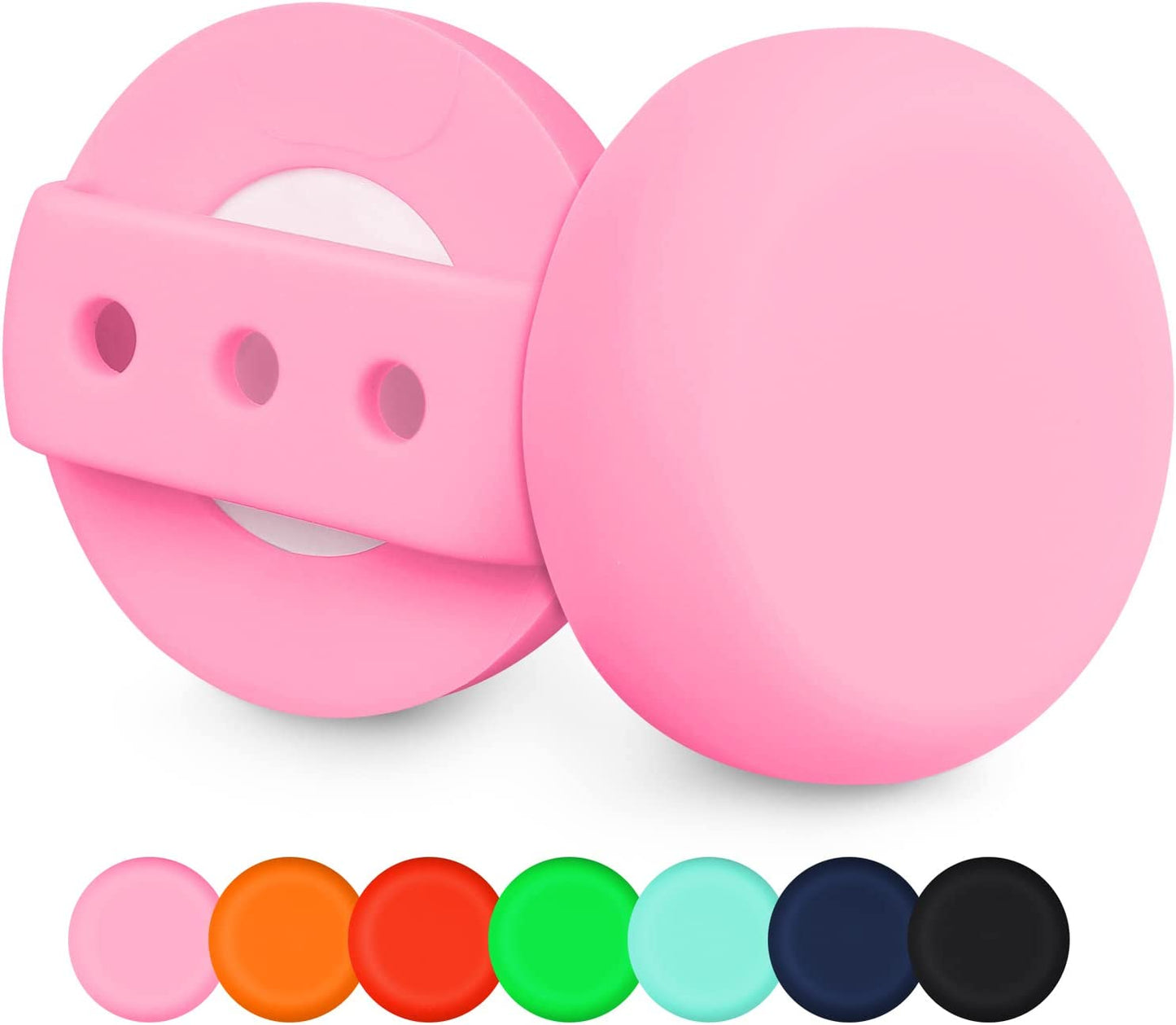 MOOGROU Airtag Dog Collar Holder 2 Pack,Newest Premium Protective Case for Apple Air Tag Tracker,Lightweight Silicone Airtag Case for Cat Collar Pet Loops,Waterproof Airtag.Dog Collar Holder Pink S Electronics > GPS Accessories > GPS Cases MOOGROU Pink+Pink L-3/4" 1" 