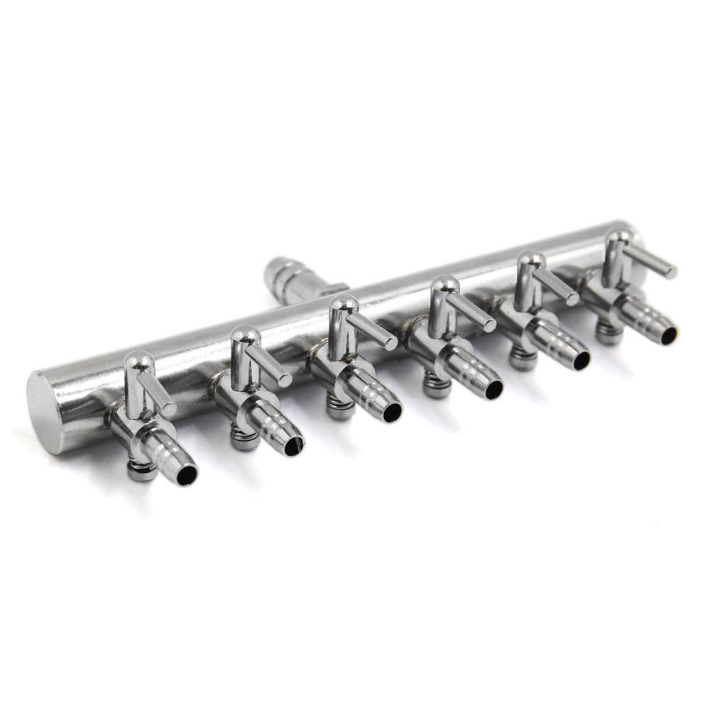 Stainless Steel Aquarium Fish Tank 6 Ways Air Flow Splitter Lever Control Valve Animals & Pet Supplies > Pet Supplies > Fish Supplies > Aquarium & Pond Tubing Unique-Bargains
