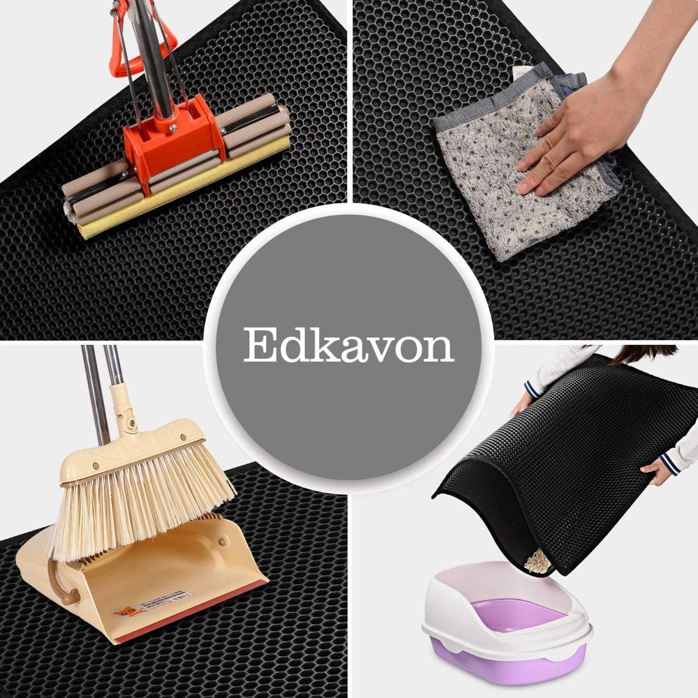 Wegoodlder Cat Litter Mat Litter Box Mat Cat Litter Trapping Mat, Kitty Litter Mat with Honeycomb Double Layer Design Animals & Pet Supplies > Pet Supplies > Cat Supplies > Cat Litter Box Mats Wegoodlder