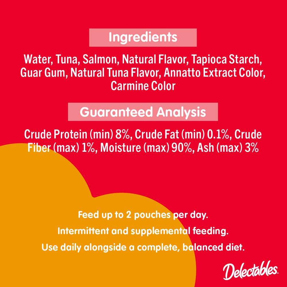 Hartz Delectables Bisque Lickable Wet Cat Treat - Tuna & Salmon, 1.4Oz (12 Pack) Animals & Pet Supplies > Pet Supplies > Cat Supplies > Cat Treats Hartz Mountain Corp.