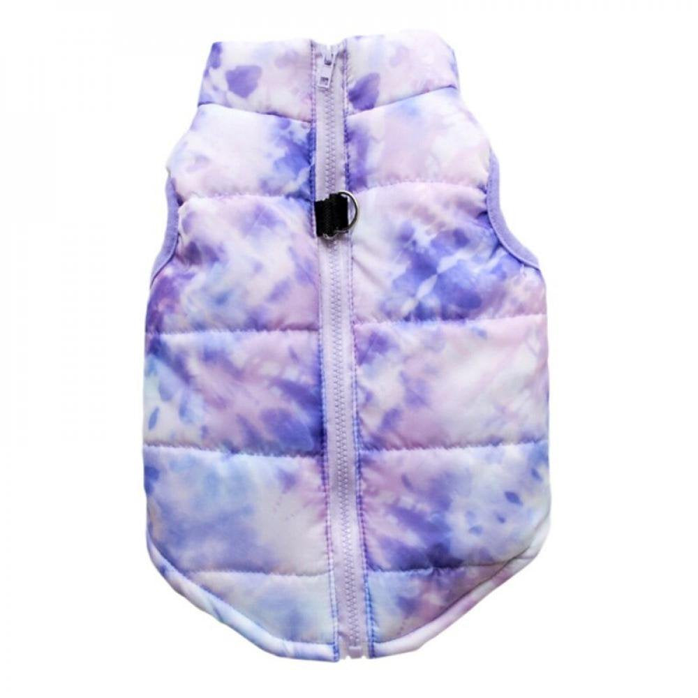 Warm Dog Clothes Windproof Winter Pet Dog Coat Jacket Padded Clothes for Small Dog Puppy Outfit Vest Yorkie Chihuahua Apparel Animals & Pet Supplies > Pet Supplies > Dog Supplies > Dog Apparel Merotable XL Purple