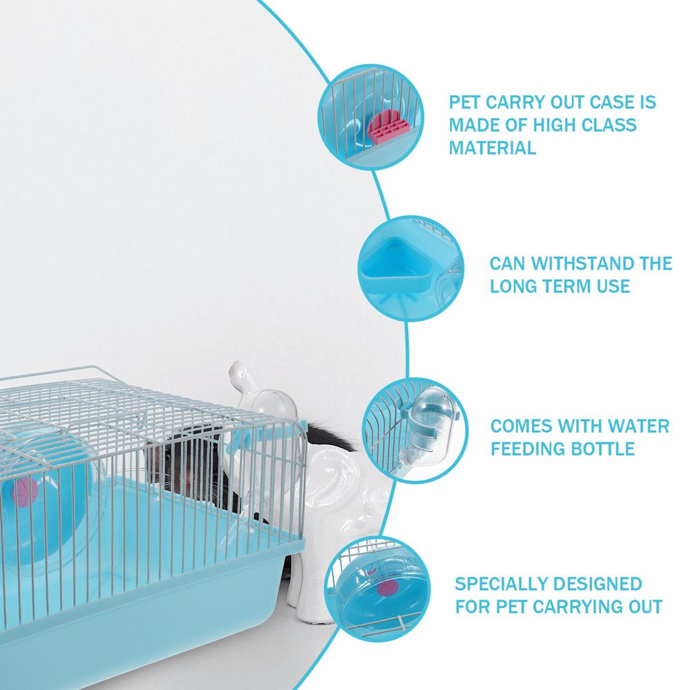 Frcolor Hamster Cage Small Habitat Animal House Rat Supplies Hedgehog Habitat Castle Nest Home Hideout Pet Cages Dwarf Carrier Animals & Pet Supplies > Pet Supplies > Small Animal Supplies > Small Animal Habitats & Cages FRCOLOR