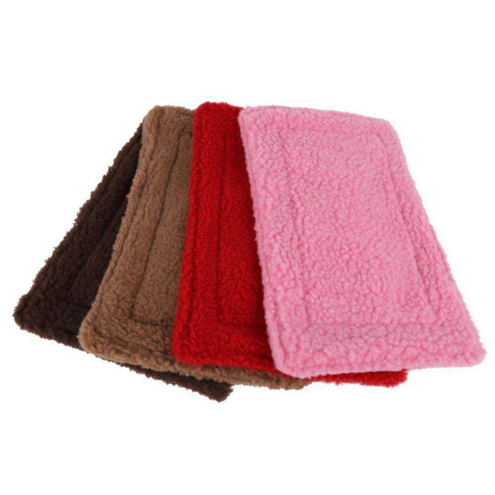 Small Animal Blanket Mat Hamster Rabbit Cat Kitten House Pad Quilt Double Sided Fleece Warm Nest Bedding Cover Pet Accessories Animals & Pet Supplies > Pet Supplies > Small Animal Supplies > Small Animal Bedding Woonny