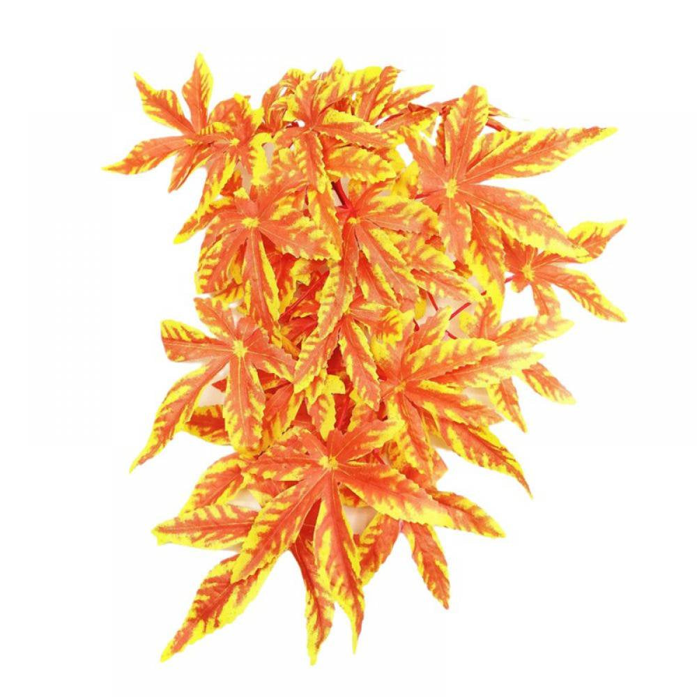 Reptile Plants Two-Color Lifelike Starry Rattan Soft Easy to Clean Artificial Hanging Vines for Reptiles and Amphibians Animals & Pet Supplies > Pet Supplies > Small Animal Supplies > Small Animal Habitat Accessories Naturalour A5