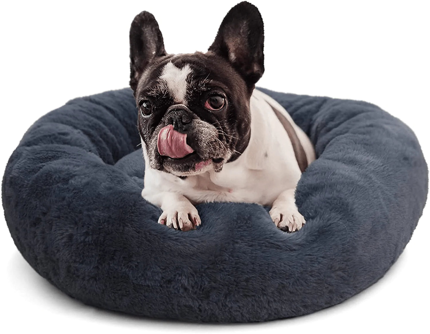 Calming Dog Beds for Small Medium Large Jumbo Size Dog anti Anxiety Fluffy Doggie Bed for 10-150 Lbs Pet Dogs Cats Small to Large Breed Comfy Cuddler Beds… Animals & Pet Supplies > Pet Supplies > Dog Supplies > Dog Beds nononfish Grey-Blue 19 Inch (Pack of 1)