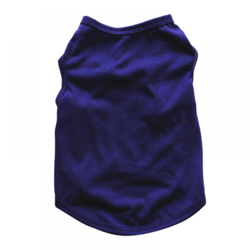 Dog Shirts Clothes, Dog T-Shirts Cat Apparel Puppy Vest Cotton Shirts Pet Breathable Soft Basic Clothes for Small Extra Small Medium Dogs Animals & Pet Supplies > Pet Supplies > Cat Supplies > Cat Apparel Savlot XL Purple
