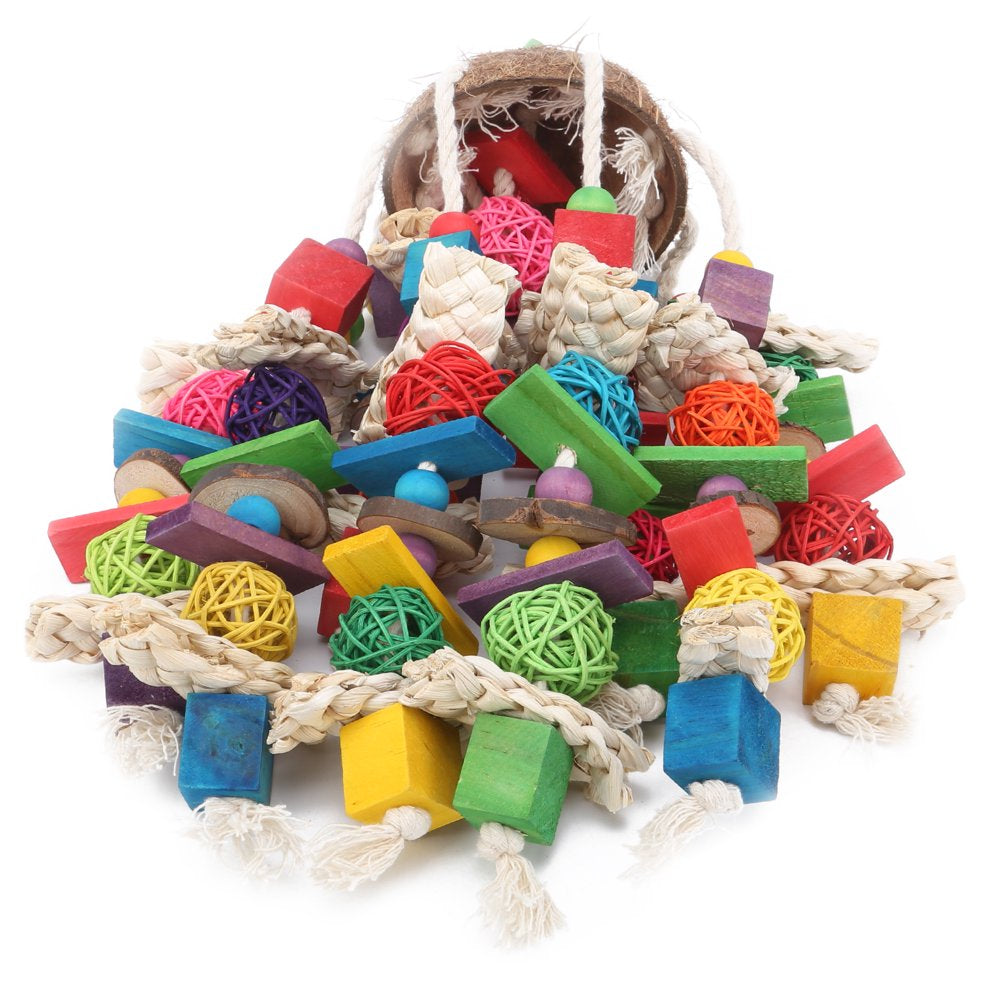 Bird Chewing Toy, Bird Swing Chewing Toy Parrots Hanging Toy Nibbled Skewers Biting Toy for Attract Pets' Attention for Parrots to Climb and Explore Animals & Pet Supplies > Pet Supplies > Bird Supplies > Bird Toys Gupbes