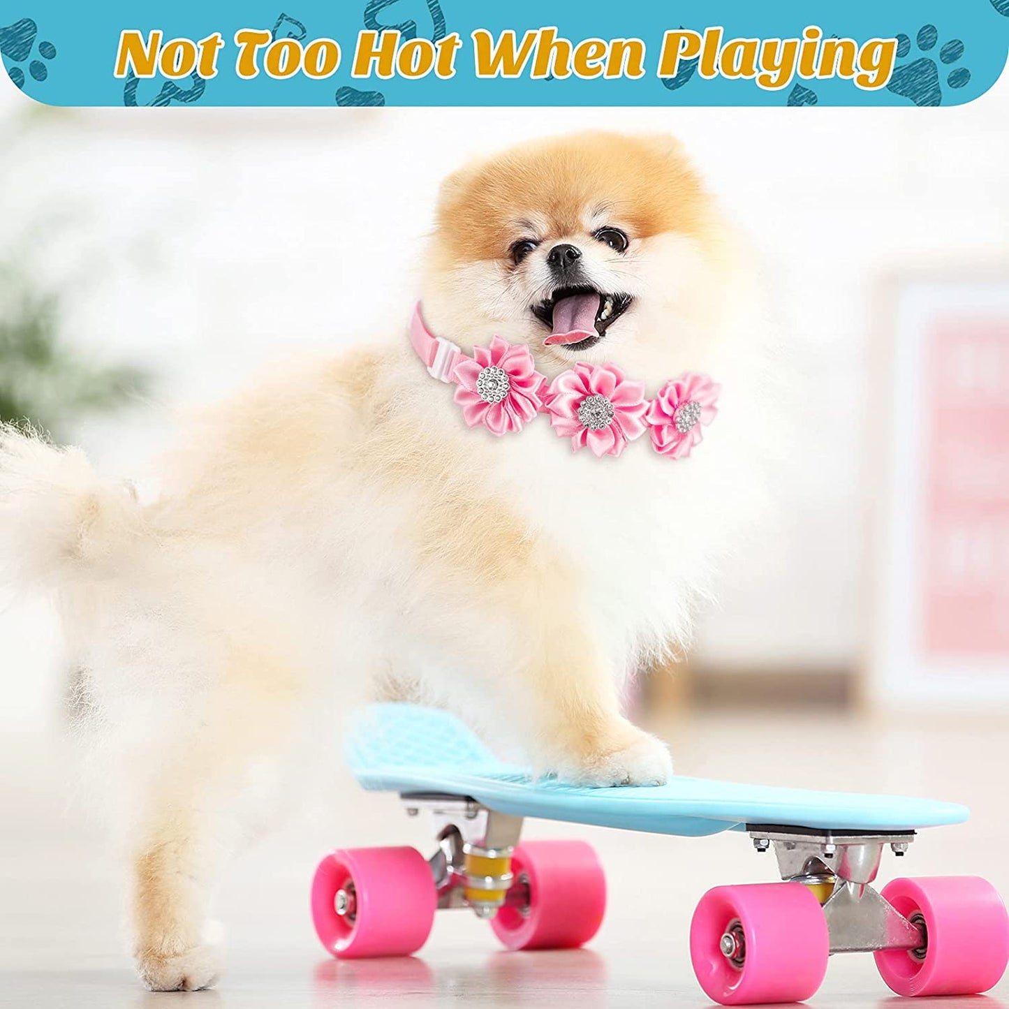 36 Pieces Dog Collar Flowers Pet Bow Tie Diamond Crystal Christmas Dog Accessories Dog Flower Bows Small Dogs Cat Puppy Bowtie Collar Dogs Bowties Pet Supplies Animals & Pet Supplies > Pet Supplies > Dog Supplies > Dog Apparel Kacctyen