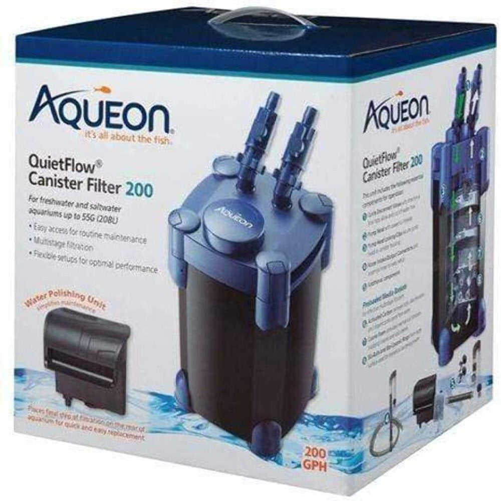 Aqueon Quietflow Canister Filter 200 GPH, for up to 55 Gallon Aquariums Animals & Pet Supplies > Pet Supplies > Fish Supplies > Aquarium Filters Aqueon