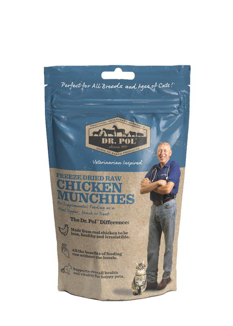 Dr. Pol Freeze Dried Munchies Chicken Cat Treat and Meal Topper Animals & Pet Supplies > Pet Supplies > Cat Supplies > Cat Treats Consumers Supply Distributing, LLC
