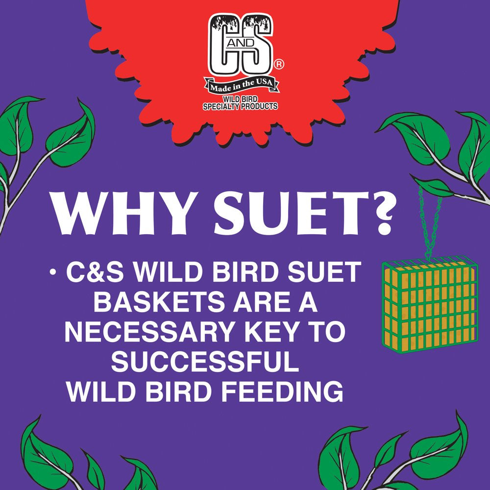 C&S Berry Treat Suet, 11.75 Oz, Wild Bird Food Animals & Pet Supplies > Pet Supplies > Bird Supplies > Bird Treats Central Garden and Pet