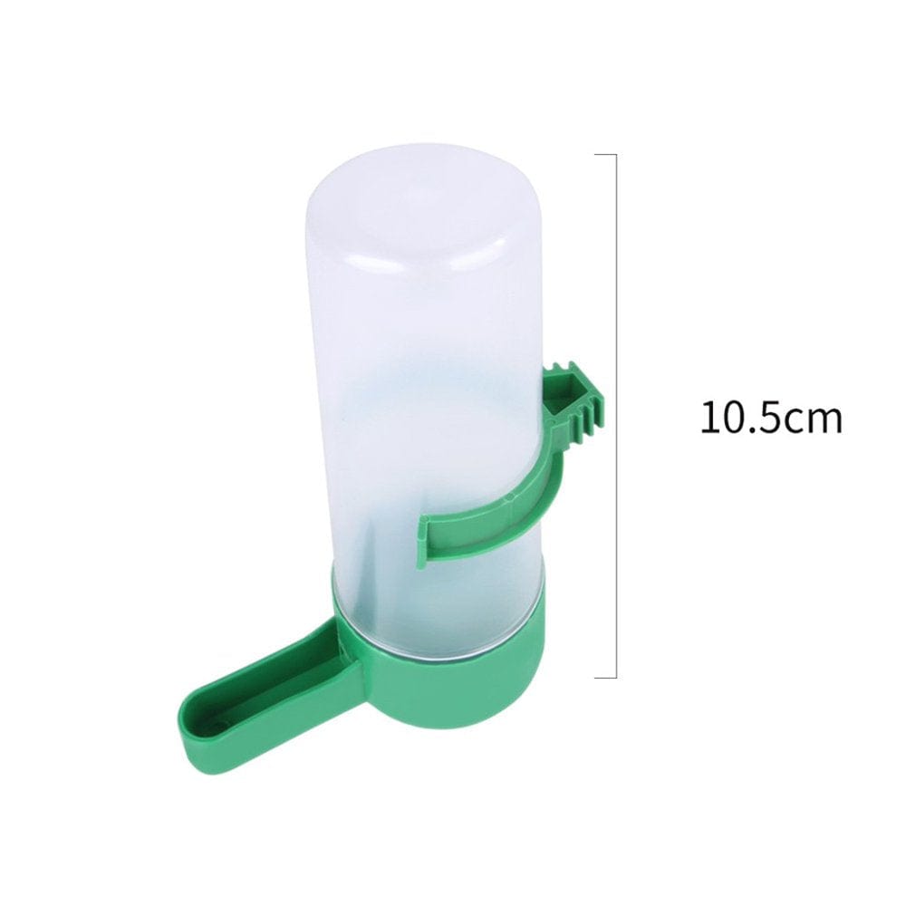 "Cotonie Automatic Birds Feeder Plastic Drinker Waterer Clips Food Dispenser Feeders for Cage Water Dispenser Feeders Bird Cage Accessories for Parrots Budgie, Cockatiel, Lovebirds" Animals & Pet Supplies > Pet Supplies > Bird Supplies > Bird Cage Accessories Cotonie 10.5x3.8cm Drinker