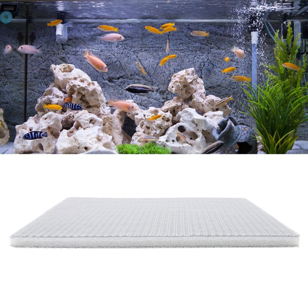 Crtynell Fish Tank Filter Mat,Aquarium Filter Media,Aquarium Filter Pad Cuttable Reusable Safe Bio Sponge 6D Fish Tank Filter Mat for Tanks Pond Animals & Pet Supplies > Pet Supplies > Fish Supplies > Aquarium Filters Crtynell