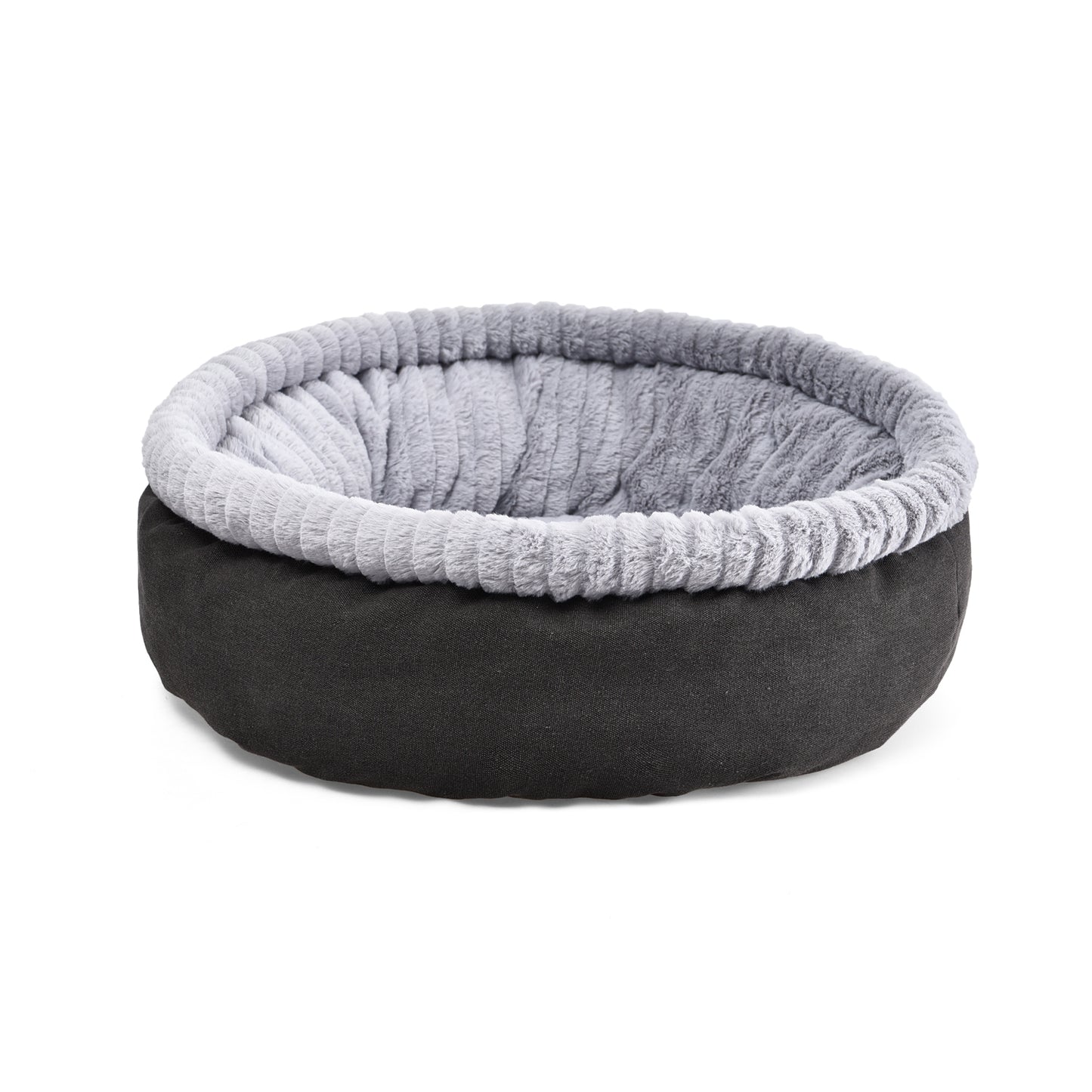 Cat Craft Large Grey Deluxe Super Soft Cat Bed (18" round Deluxe Bolster Bed) Animals & Pet Supplies > Pet Supplies > Cat Supplies > Cat Beds One Source International, LLC M